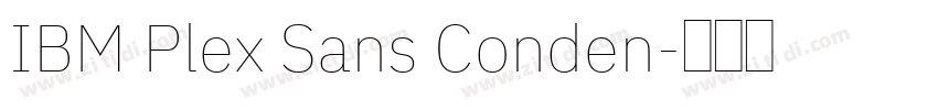 IBM Plex Sans Conden字体转换